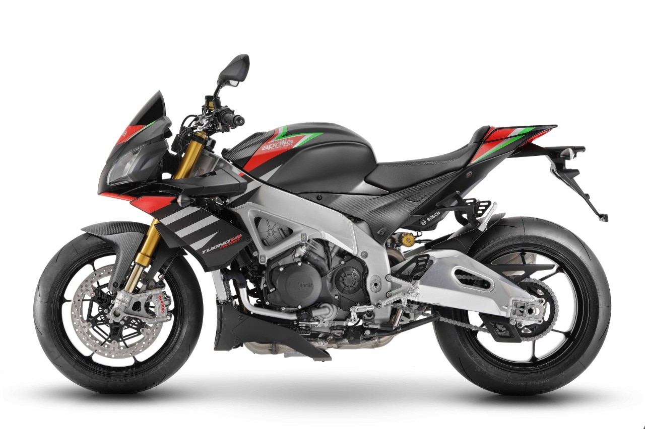Aprilia Tuono V4 1100 Factory: le sospensioni diventano semiattive